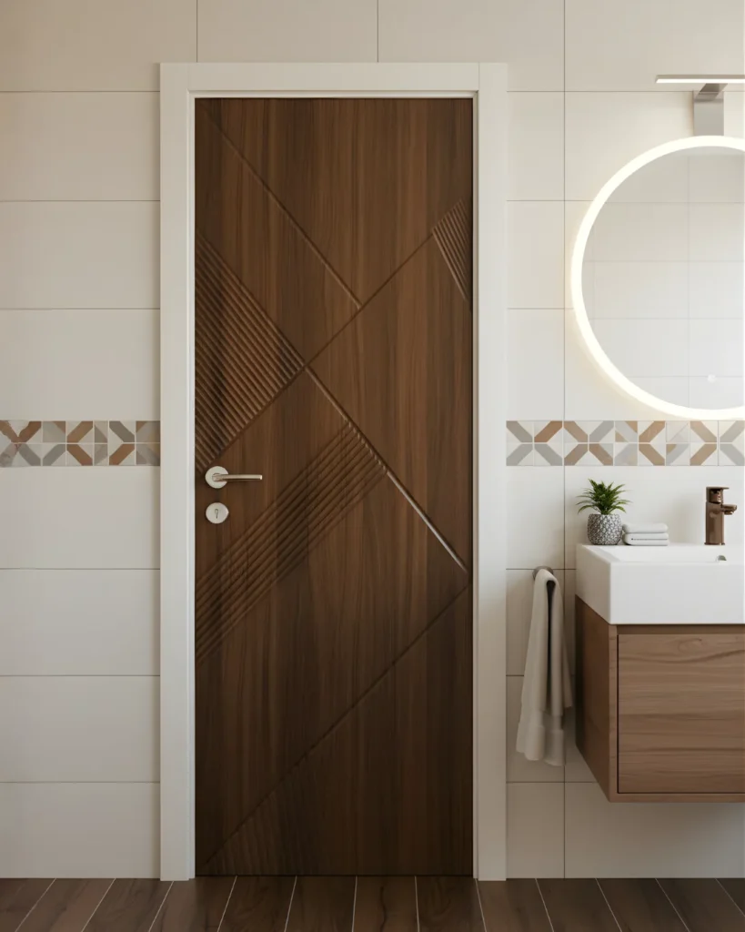 Moulded WPC Waterproof Doors For bathrooms