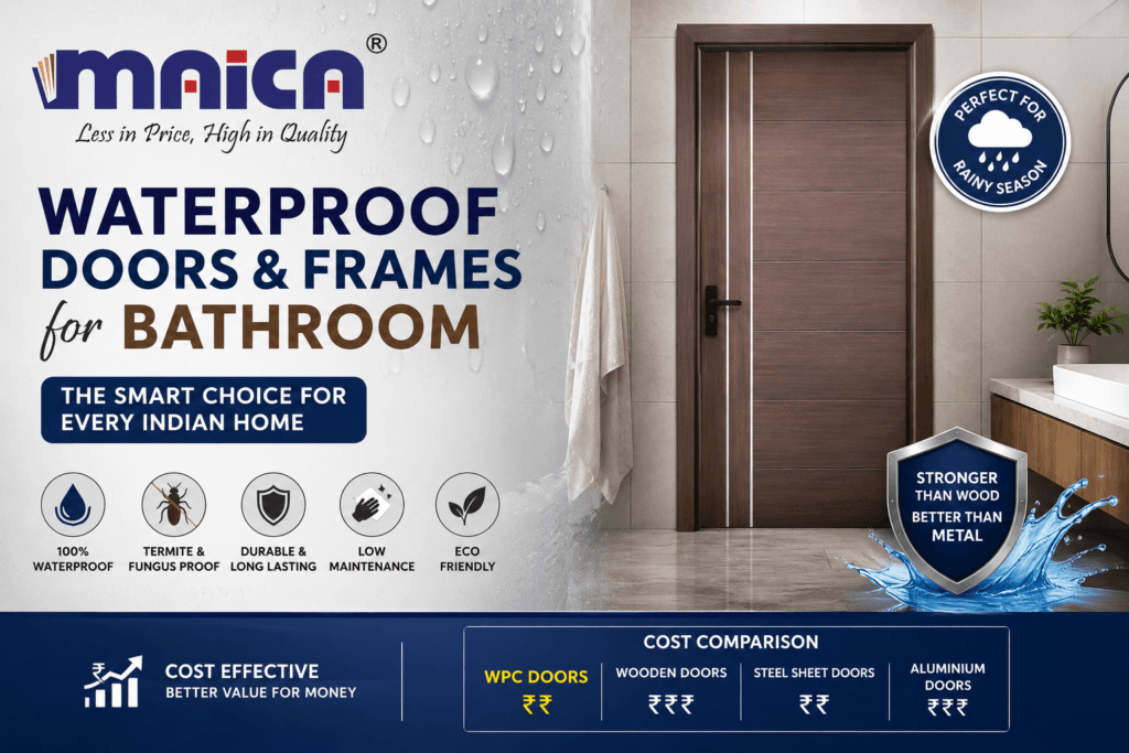 WATERPROOF DOORS AND FRAMES FOR BATHROOM