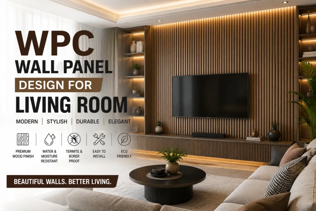 wpc wall panel design for living room