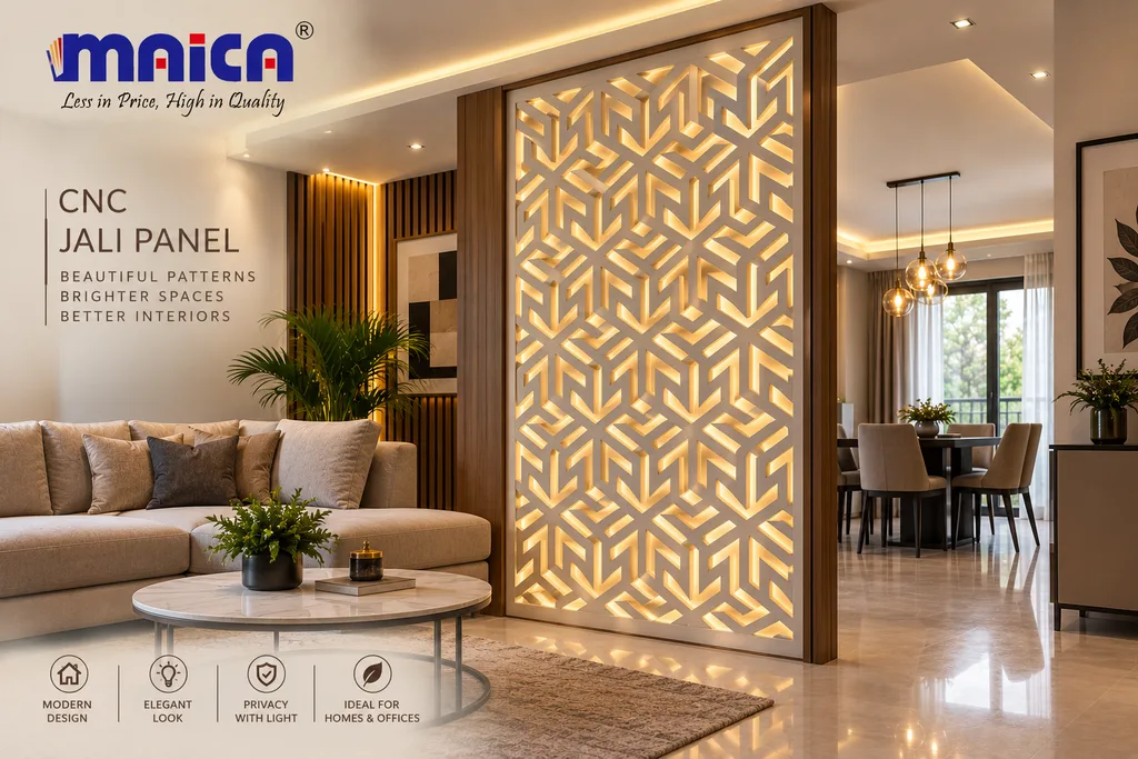 cnc jali panels forf modern living room