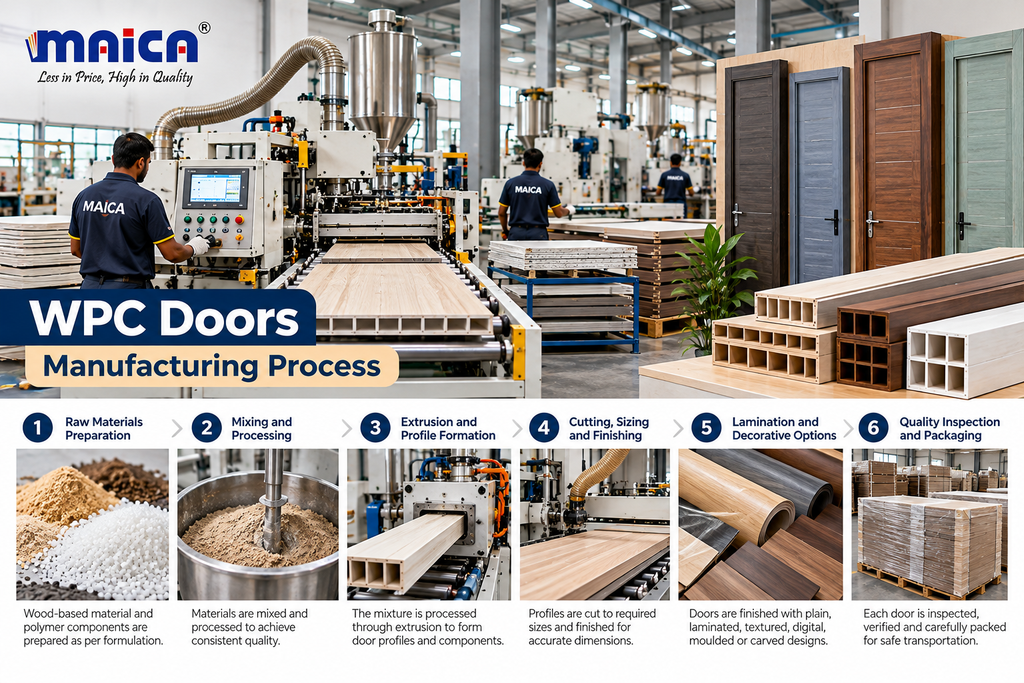 wpc doors manufacturing process