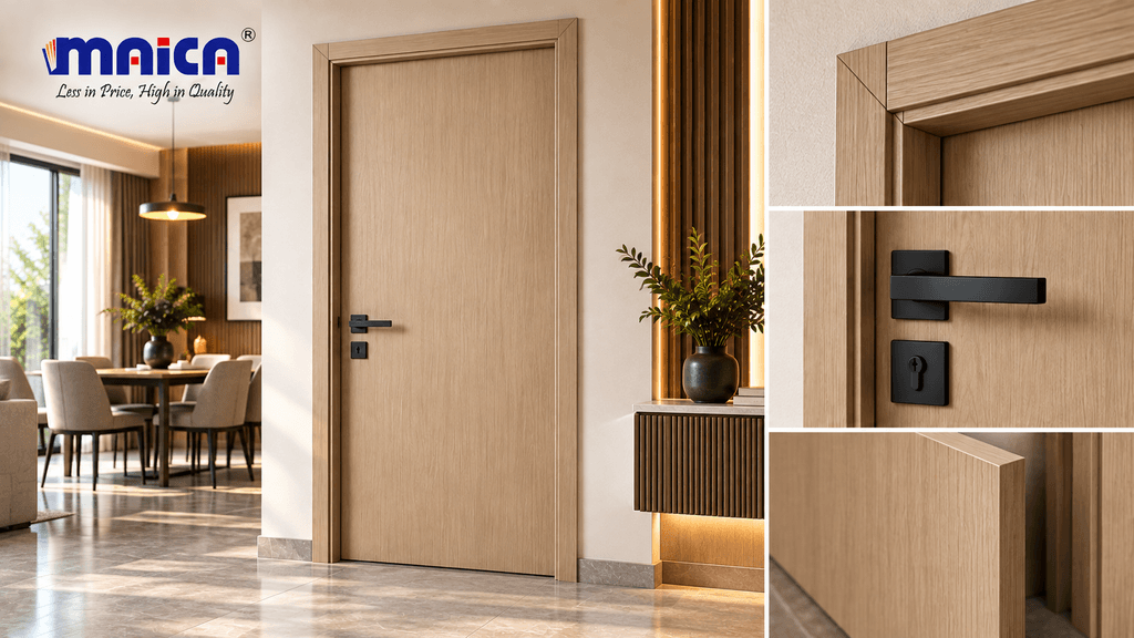 Plain wpc doors for bathroom & bedroom