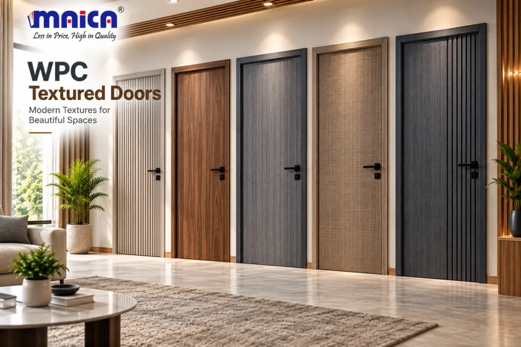 wpc textured doors for modern spaces